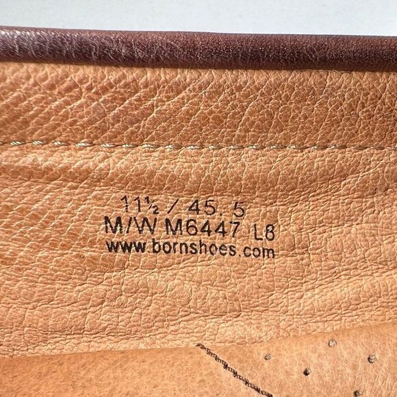 Born Loafers Men's Size 11.5 Brown Leather Driving Slip On Shoes - Picture 12 of 12